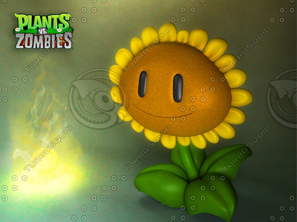 sunflower plants vs 3d model - sunflower by jesotk